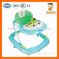 light green anti-inverted baby walker with protect part
